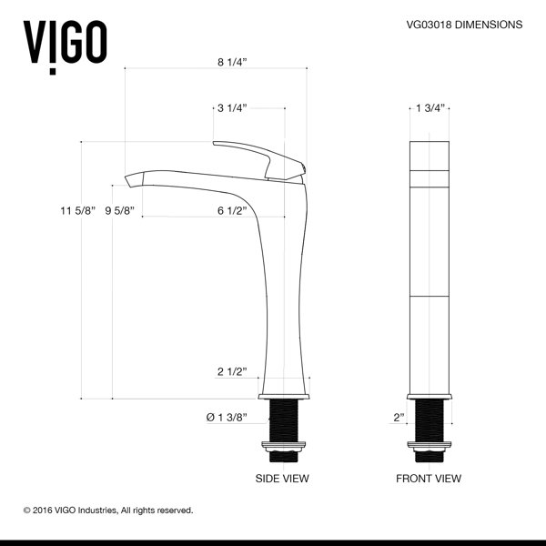 VIGO Amber Sunset TemperedGlass Circular Vessel Bathroom Sink with